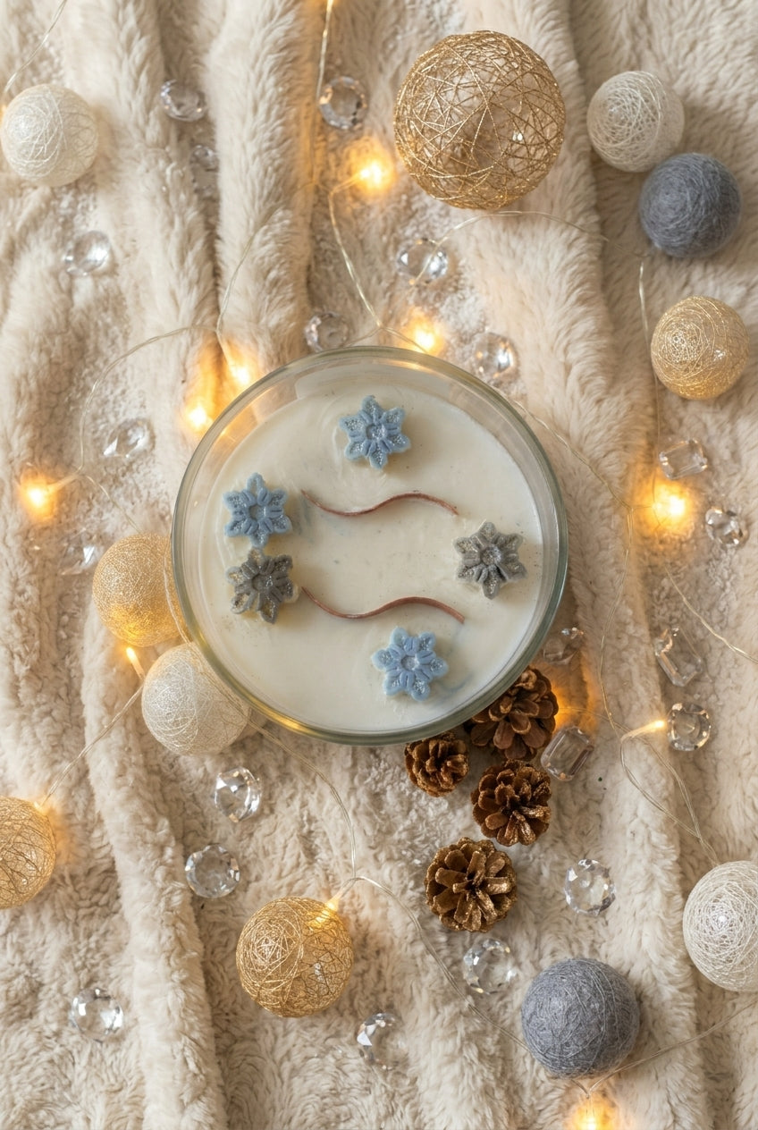 Bougie parfumée,  Eternal Snow (750g),cire végétale