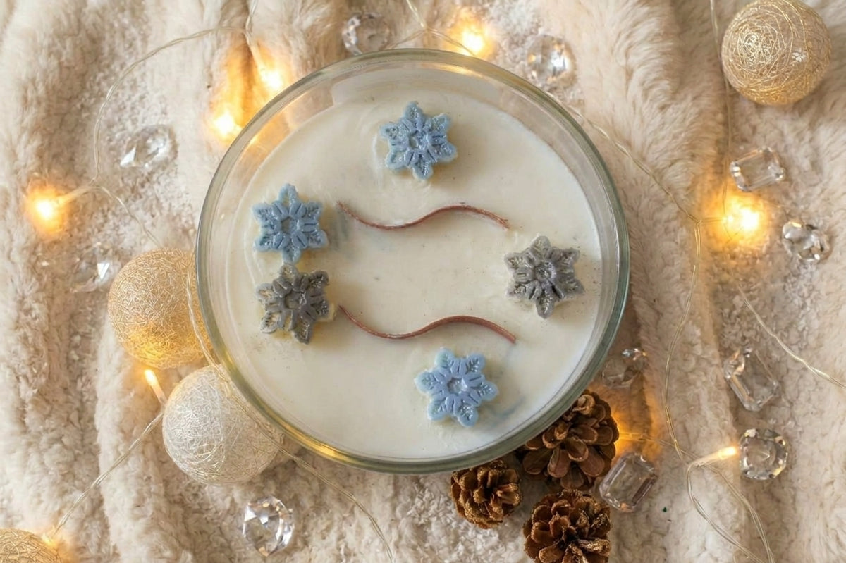 Bougie parfumée,  Eternal Snow (750g),cire végétale