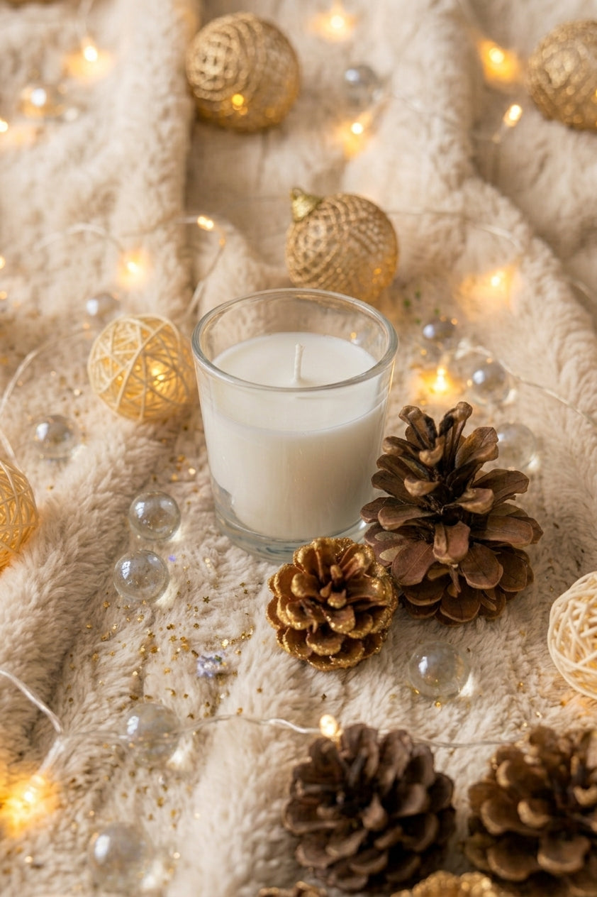Bougie parfumée, Eternal Snow (90g),cire végétale