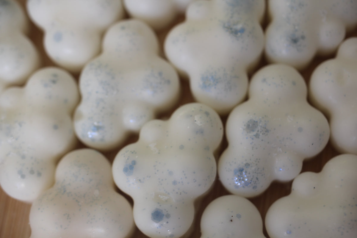 Fondant parfumées, Nuées de Coton (Collection Escale d'Hiver), (lot de 5 x 10g), cire végétale