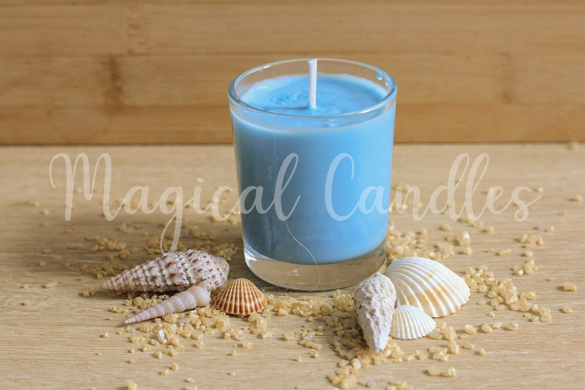 Bougie parfumée, Azure Serenity (90g), cire végétale