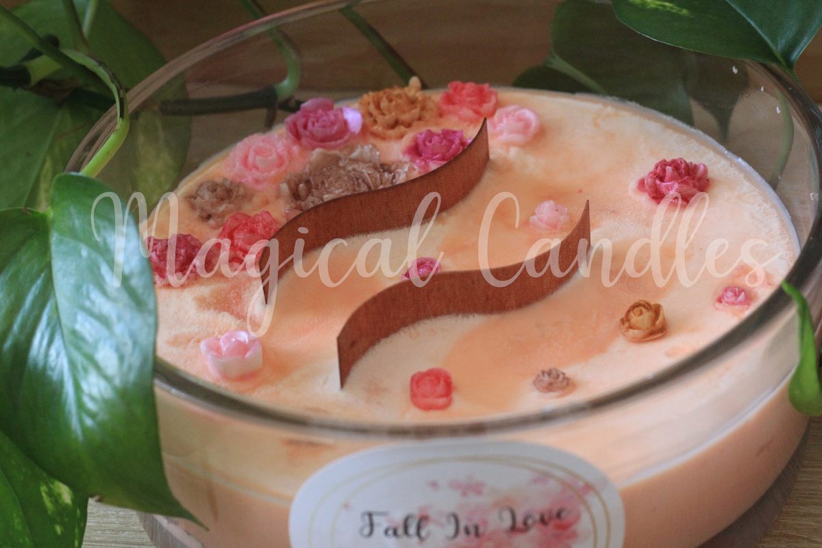 Bougie parfumée, Fall In Love,(Ligne Iconique), (750g),cire végétale