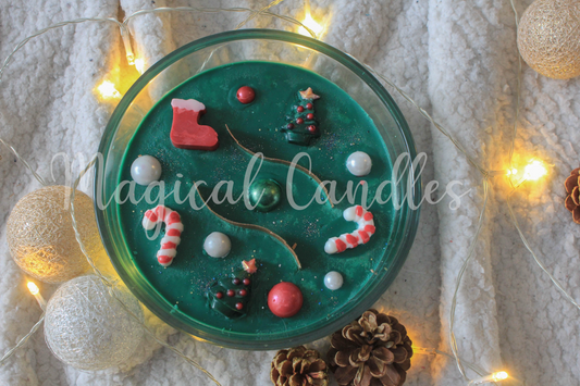 Bougie parfumée,  Magical Christmas (750g),cire végétale