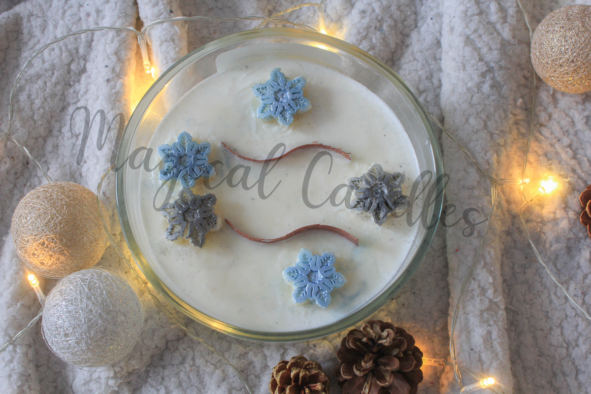 Bougie parfumée,  Eternal Snow (750g),cire végétale