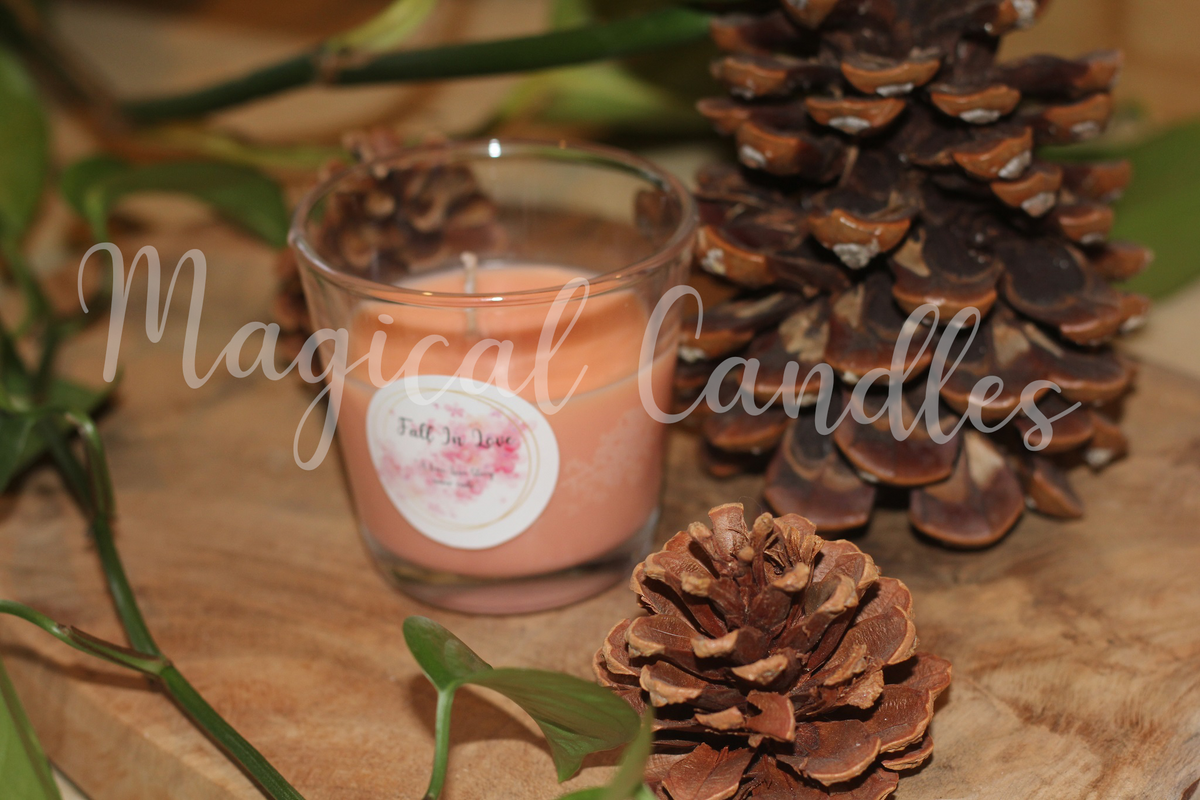 Bougie parfumée, Fall In love ( 90g),cire végétale
