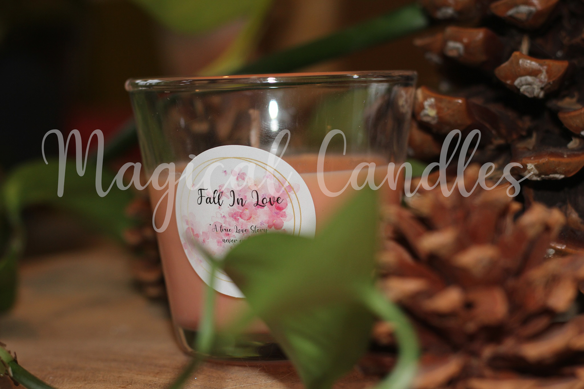 Bougie parfumée, Fall In love ( 90g),cire végétale