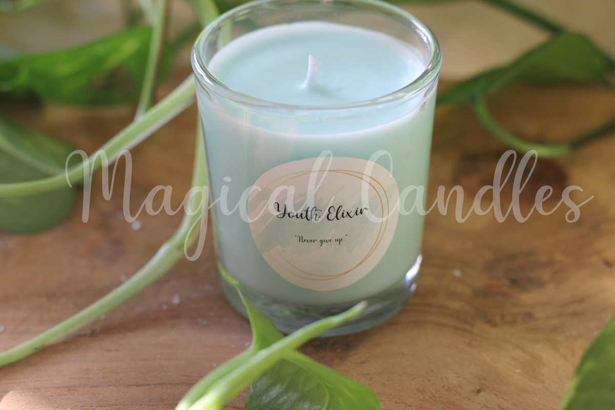Bougie parfumée, Youth Elixir (90g),cire végétale